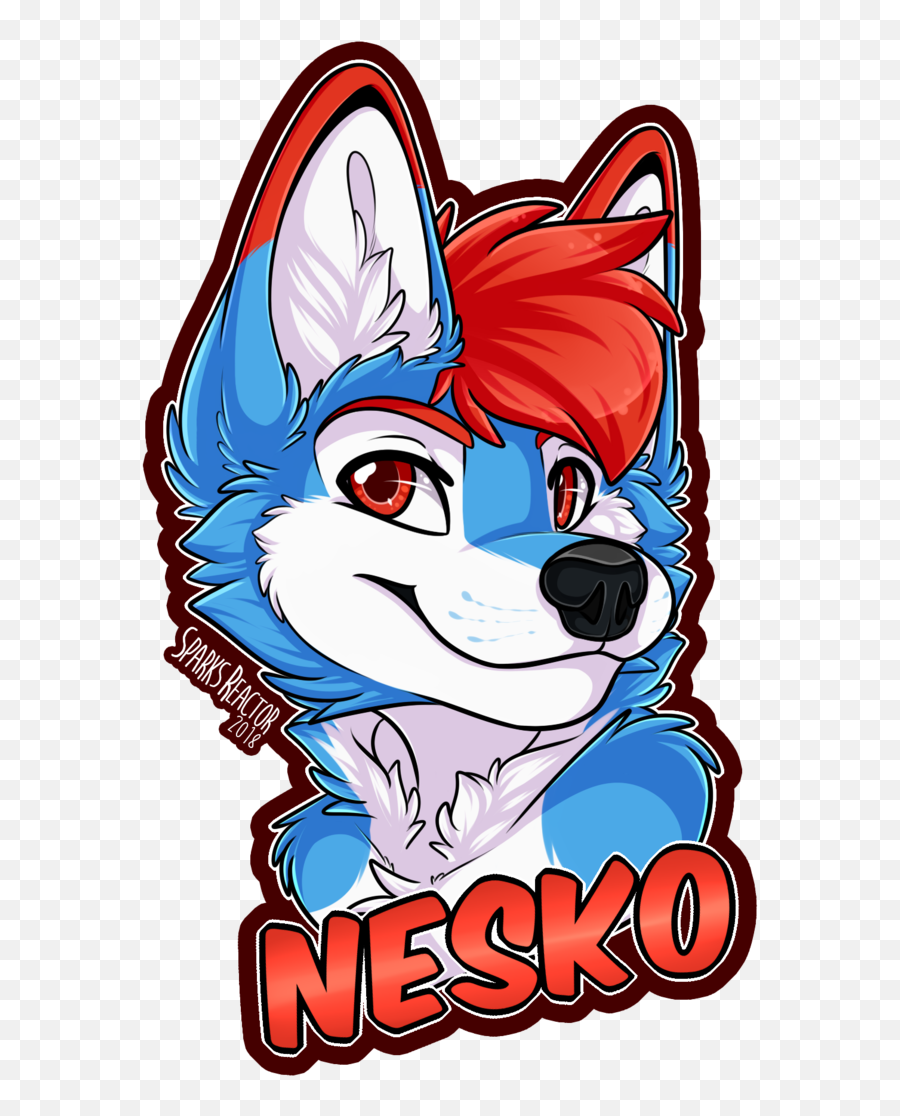 Download Nesko By Sparksfur Furry Wolf Art Dog - Furry Wolf Png,Fur Png
