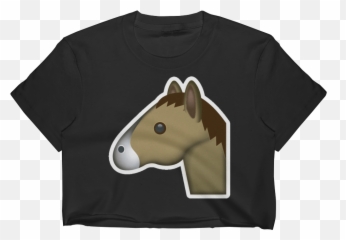 Download Emoji Crop Top T Shirt - Poze Cu Crop Top Png,Horse Emoji Png