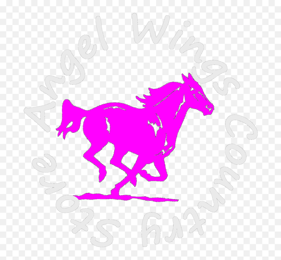 Products U2013 Tagged Naley Angel Wings Country Store - Tattoo Running Horse Silhouette Png,Angel Wings Logo