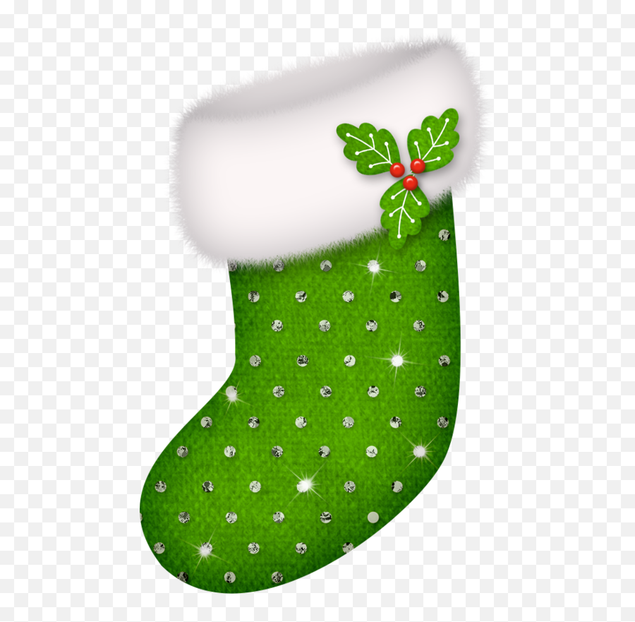 Bzikolya - Green Christmas Stocking Png,Stocking Png