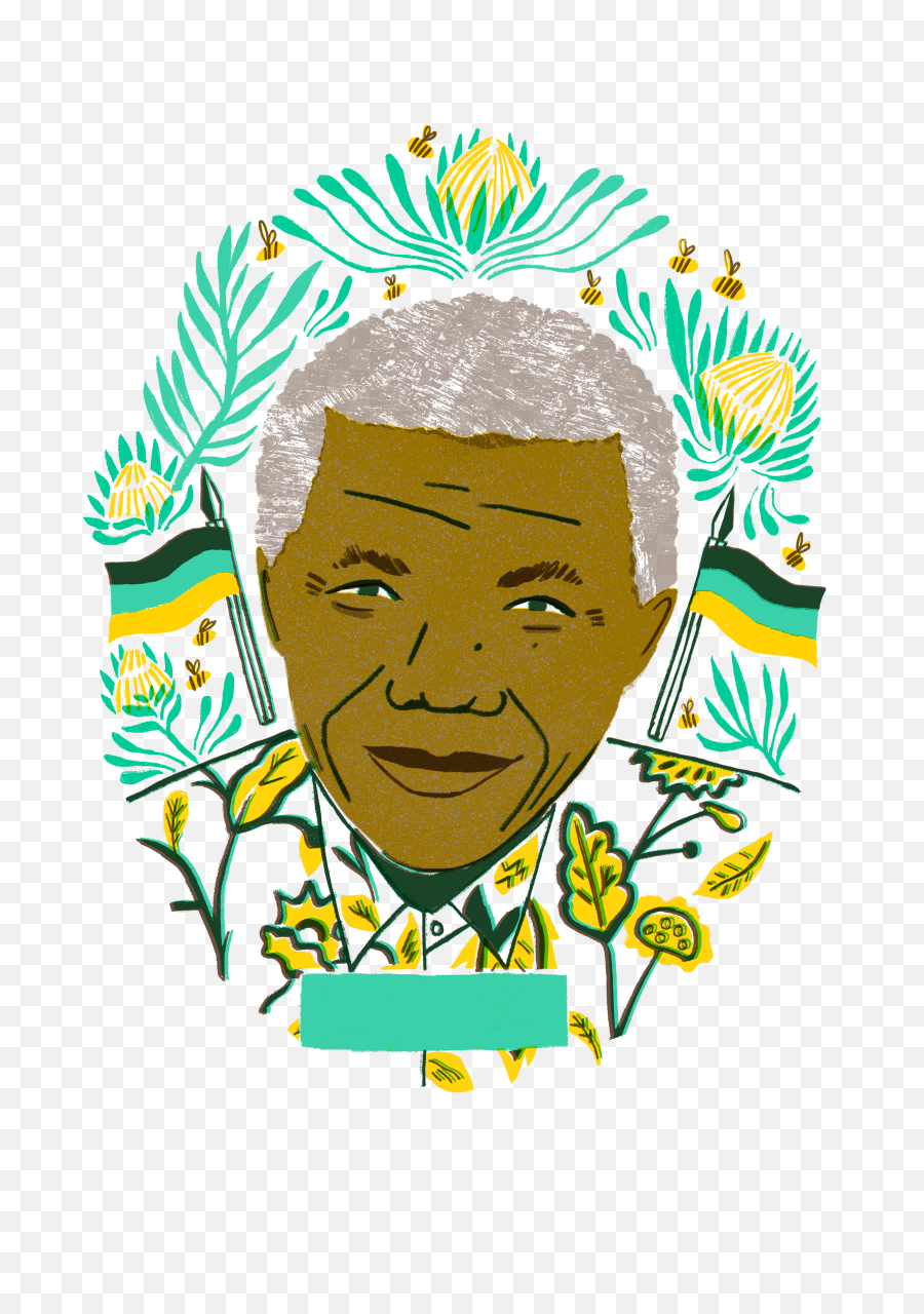 Buy The Book Here - Nelson Mandela Illustration Png,Mandela Png