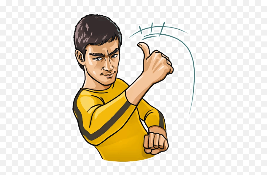 Home U0026 Kitchen Bruce Lee 5 Sticker Set Amitabhairicom - Stickers Bruce Lee Png,Bruce Lee Png