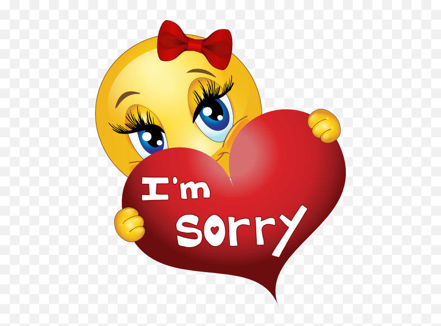 Sorry Girl Smiley Emoticon Clipart - Sorry Smiley Png,Sorry Png