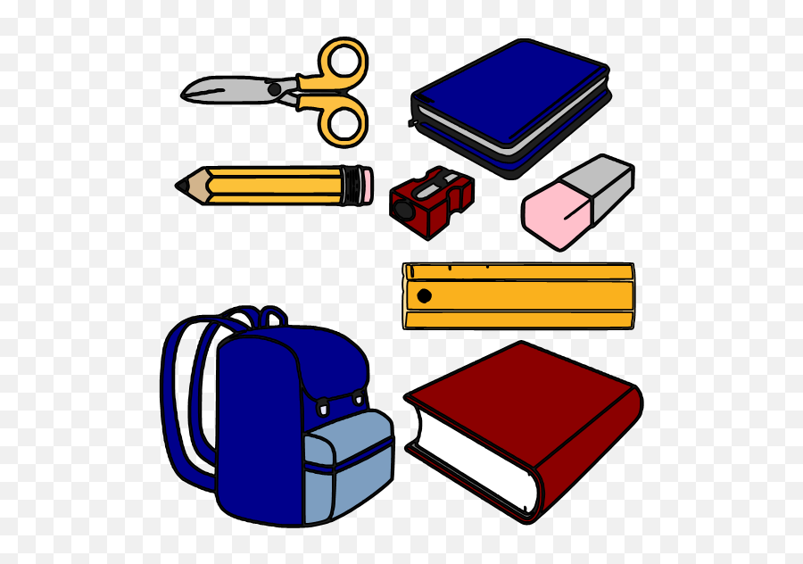 Beanieu0027s Tag Youu0027re It School Supplies - School Supplies Clipart Png,School Supplies Png