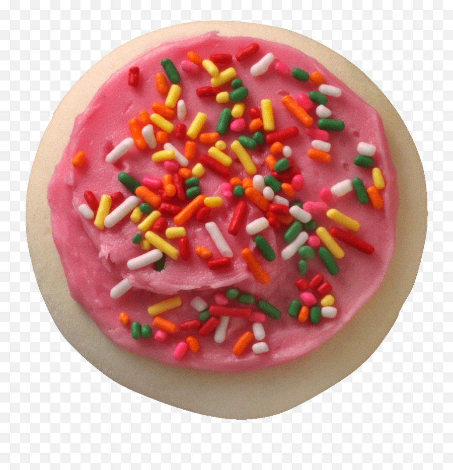 Pink Frosted Sugar Cookies - Sugar Cookie Png,Sugar Cookie Png