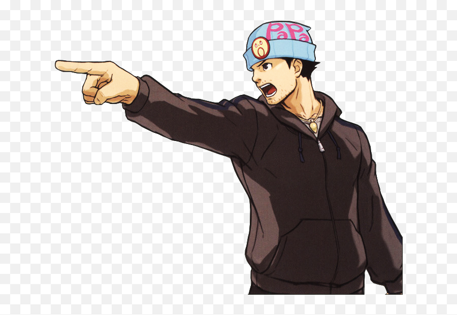 Objection Hobo Style - Phoenix Wright Papa Hat Png,Objection Png