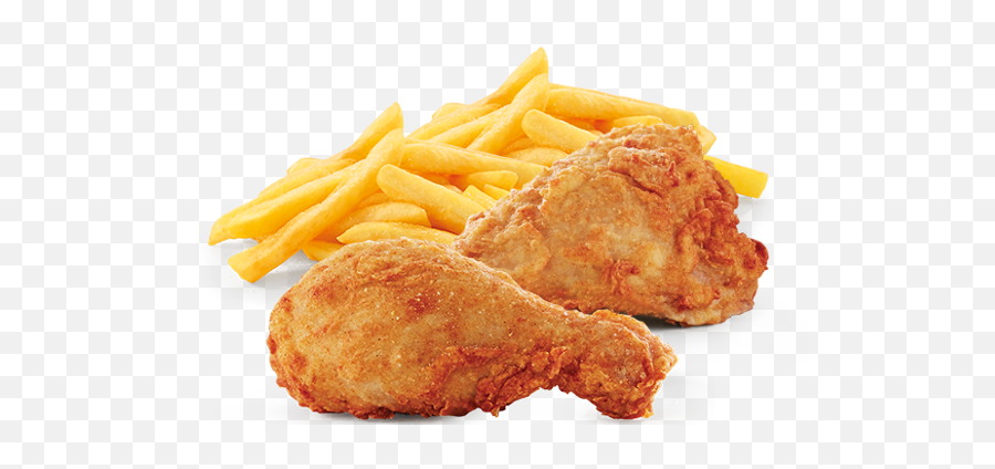 Download Hd Chicken U0026 Chips - 2 Piece Chicken And Chips Fried Chicken And Chips Png,Chips Png
