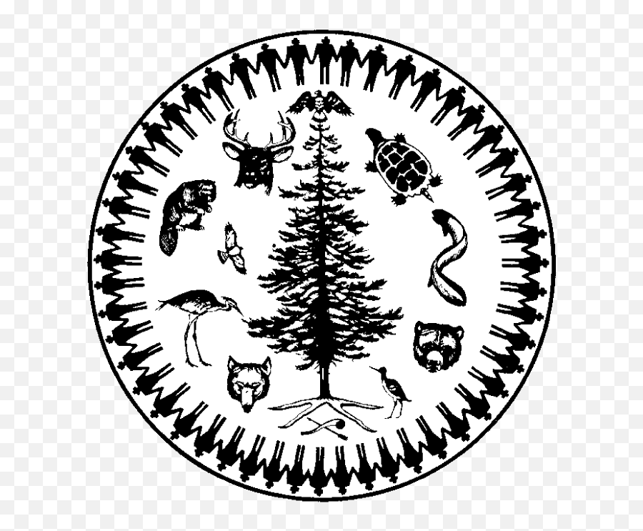 Mohawk Nation Council Of Chiefs - Haudenosaunee Logo Full Seal Of The Haudenosaunee Png,Mohawk Png