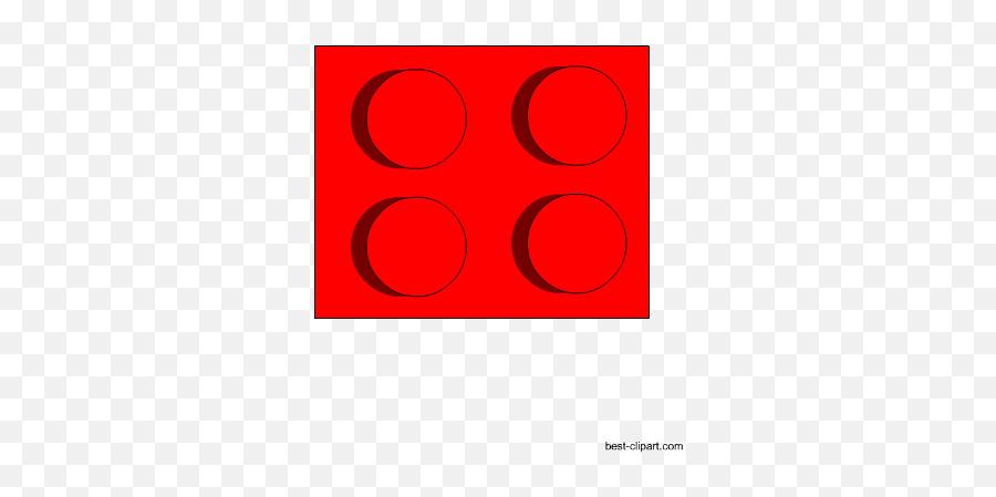 Red Small Lego Brick Clip Art - Circle 450x450 Png Circle,Lego Brick Png