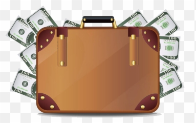 Money Suitcase Clip Art - Of Cash Png Transparent Clipart