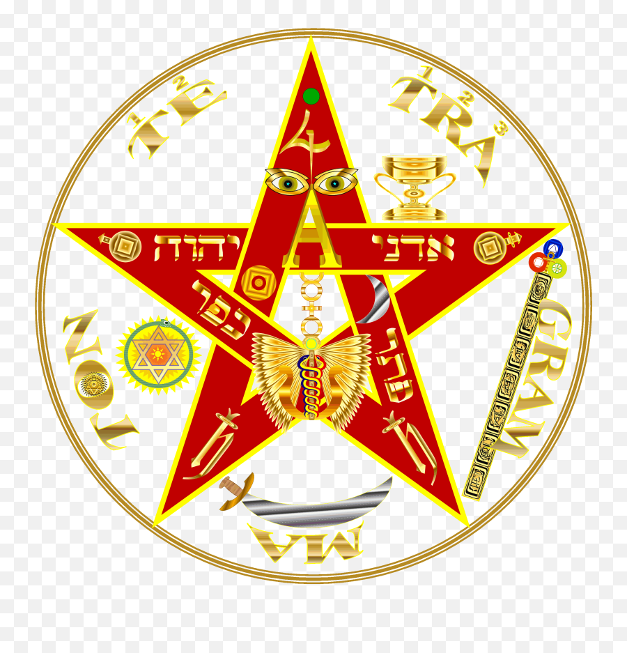 The Mystical Symbol In Pentagram - 7 Chakras 7 Chakras Png,Pentagram Transparent Background