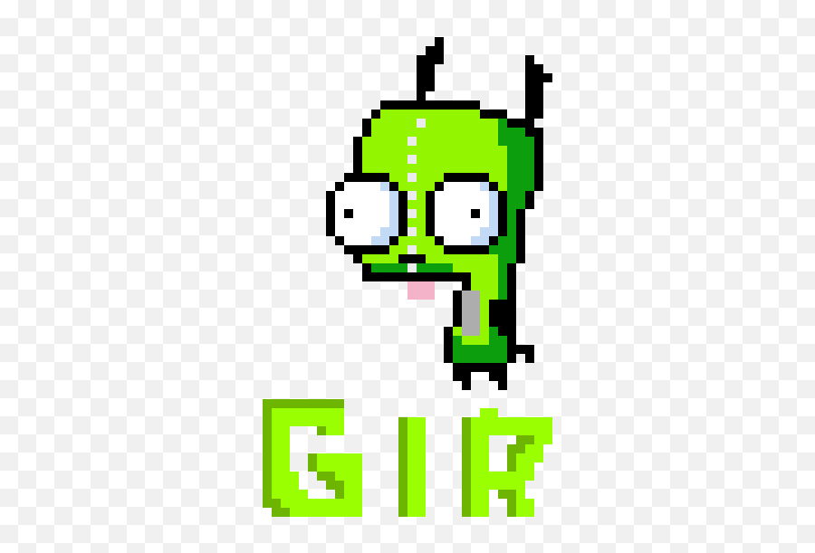 Gir Pixel Art Maker - Invader Zim Gir Pixel Art Png,Gir Png