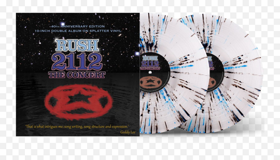 Rush - 2112 The Concert 10inch Double Album On Splatter Vinyl In Double Gatefold Sleeve 2112 Png,Transparent Splatter