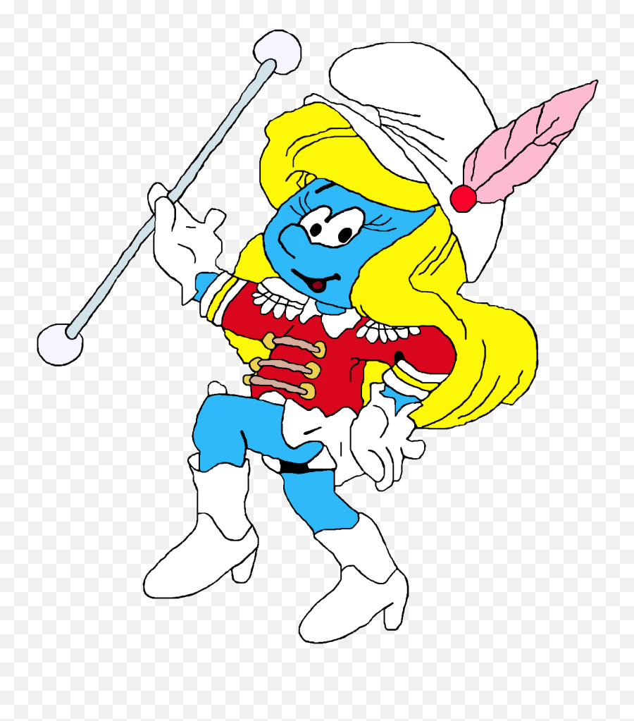 Download Hd Smurfette Marching Band - Cartoon Transparent Marching Band Png,Marching Band Png