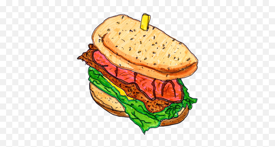 Fast Food Junk Hamburger Clip Art - Food Tumblr Png,Cartoon Food Png