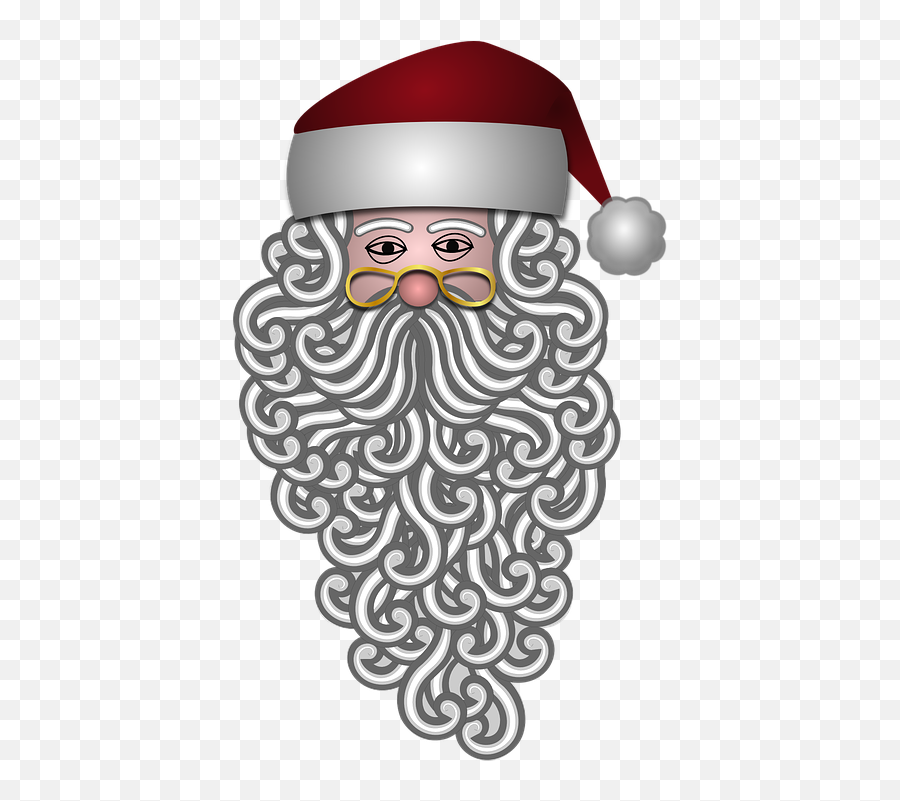 Santa Claus Bearded Beard Santas - Papai Noel Foto De Barba Png,Santa Hat And Beard Png
