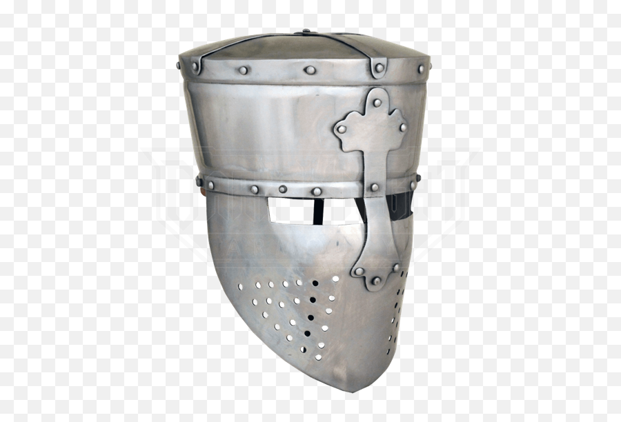 18ga Medieval Templar Crusader Knight - Medieval Flat Top Helm Png,Crusader Helmet Png