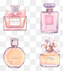 Download Mademoiselle No Flat Perfume Lay Coco Chanel Hq - Drawing png
