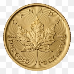 10 Oz Gold Maple Leaf Png