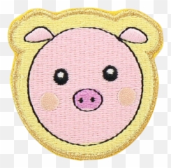 Pig Face Sticker Patch Elephant Stickers Patches - Arbeitsamt Png,Pig Emoji Png