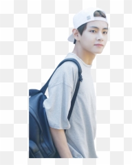 Taehyung Bts Cap Standing Baseball Kim - Transparent Taehyung Png,Kim Taehyung Png