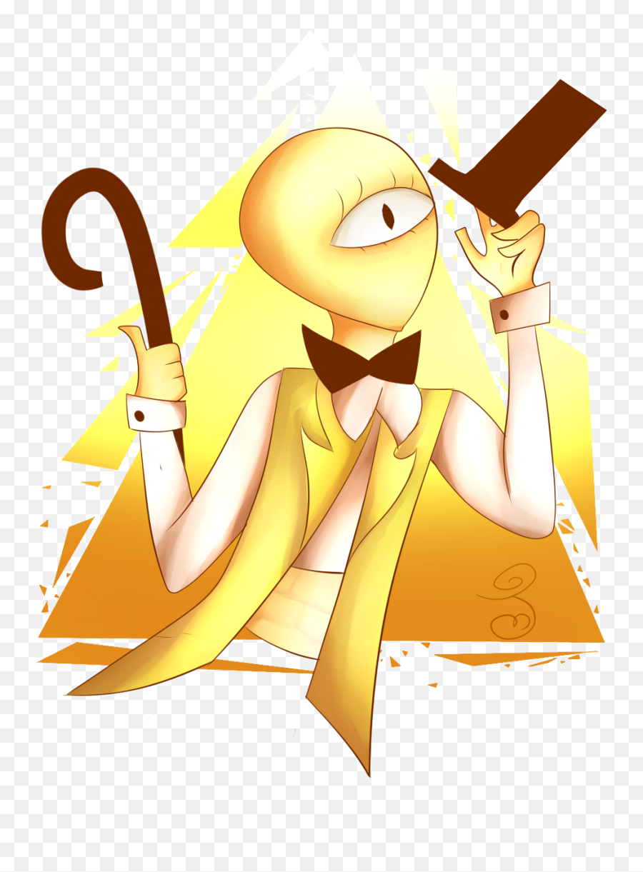 Gravity Falls - Bill Cipher By Jazzieart On Newgrounds Illustration Png,Bill Cipher Png