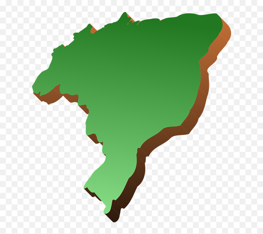 Map Of Brazil Green - Free Vector Graphic On Pixabay Mapa Brasil Verde Png,Brasil Png