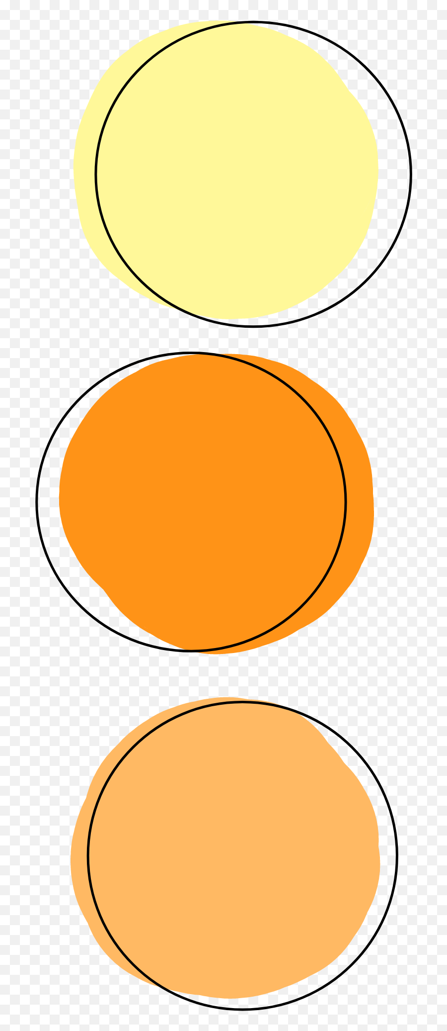 Aesthetic Circle Circles Colors Sticker By - Dot Png,Yellow Circle Transparent