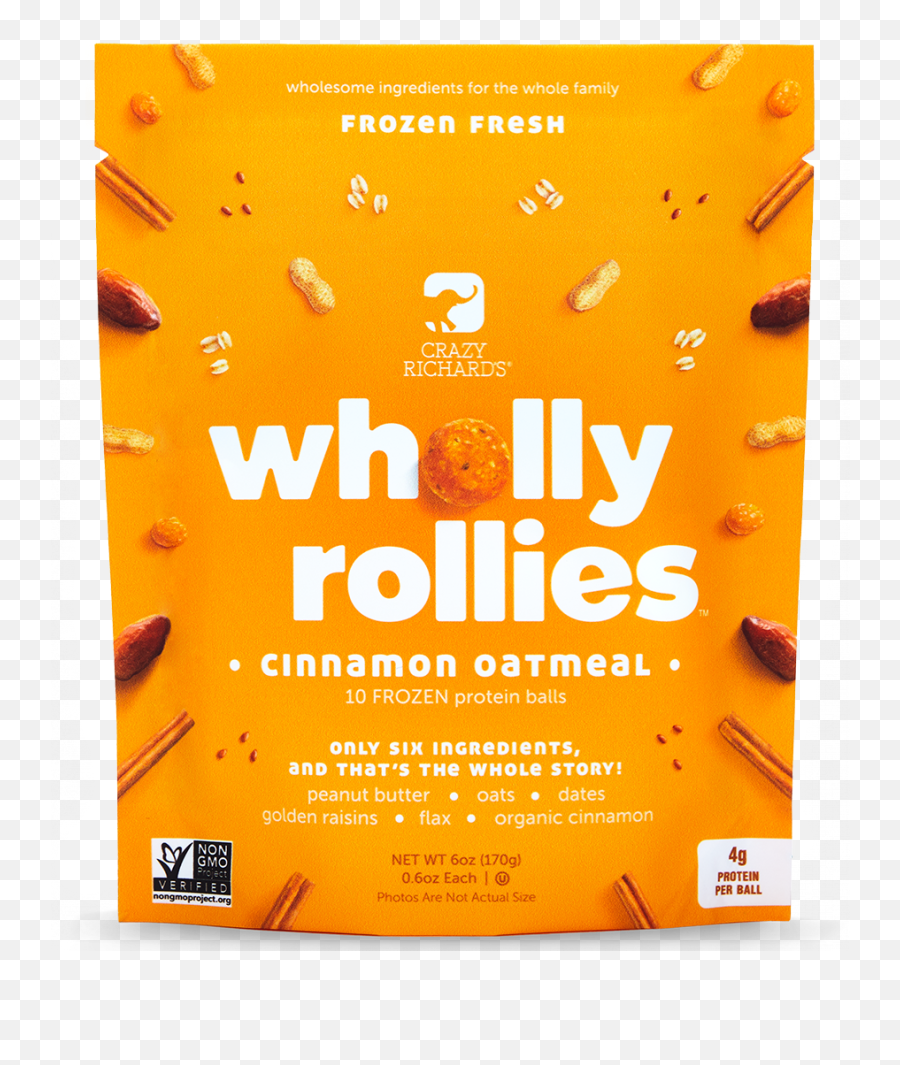 3 - Pack Of Wholly Rollies Cinnamon Oatmeal Crazy Richardu0027s Horizontal Png,Crazy Icon Pack