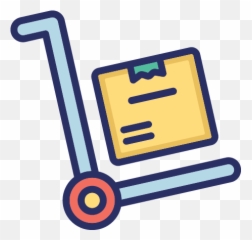 Free Luggage Trolley Hotel Color Vector Icon - Vertical png