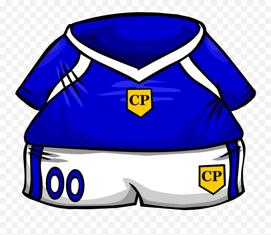 Blue Soccer Jersey Club Penguin Rewritten Wiki Fandom Png