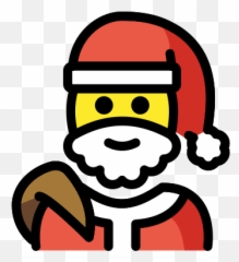 Santa Claus Emoji - Papa Noel png