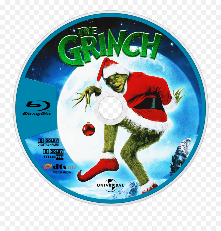 Download How The Grinch Stole Christmas Bluray Disc Image - O Grinch Blu Ray Png,The Grinch Png