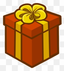 Club Penguin Holiday Party 2015 Guide - The Times Clipart Orange Gift png