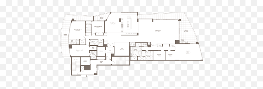 Seaglass Residences Floor Plan - Solid Png,Icon South Beach Floor Plans