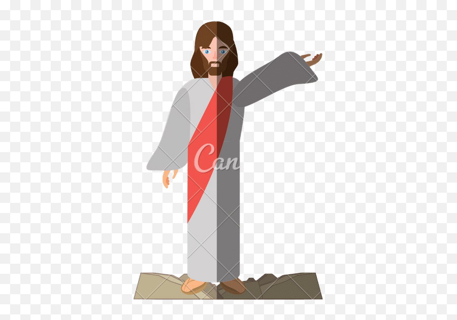 Jesus Christ Isolated Icon - Canva Illustration Png,Jesus Icon Images