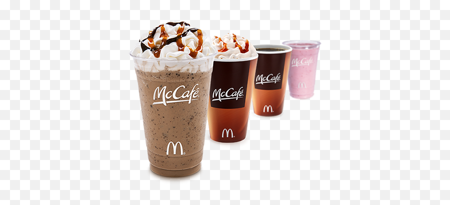 Free Mccafe Beverage - Mcdonalds Iced Coffee Calories Png,Mccafe Logo