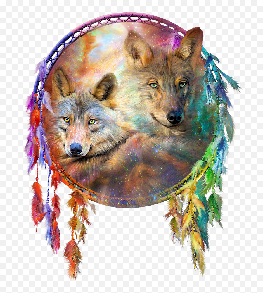 Download Free Gray Art Dreamcatcher Craft Wolf Painting Icon - Dream Catcher Snd Wolf Png,Craft Icon
