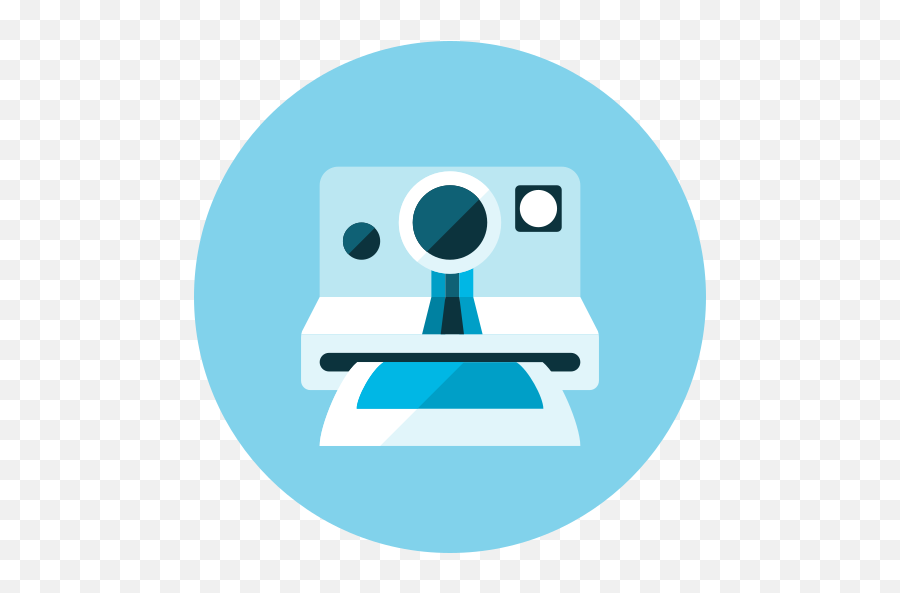 Polaroid Printer Free Icon - Iconiconscom Dot Png,Blue Camera Icon