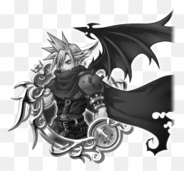 Cloud Illustrated Ver - Kingdom Hearts Insider Roxas Medal png