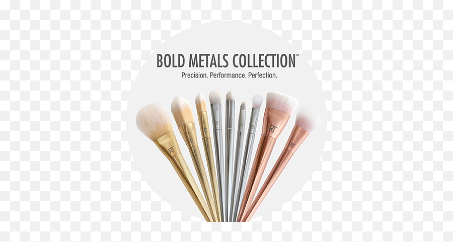 Bold Metals Collection - Makeup Brush Set Png,Brushed Metal Icon Set