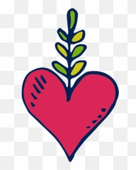 Transparent Png Svg Vector File - Corazon Dia De Muertos