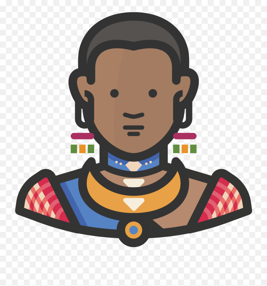 Traditional African Woman Icon Free Avatars Iconset - African Woman Icon Png,Woman Sitting Png