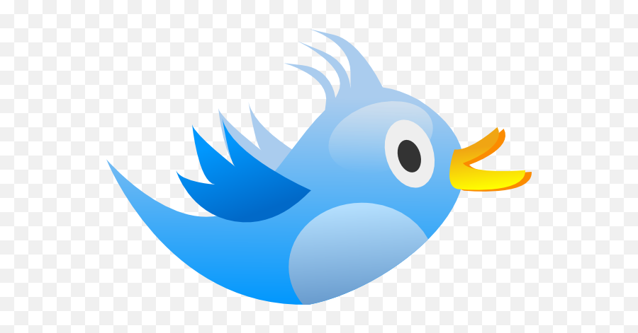 Tweeter Bird Clip Art - Vector Clip Art Online Bird Flying Cartoon Png,Tweeter Logo