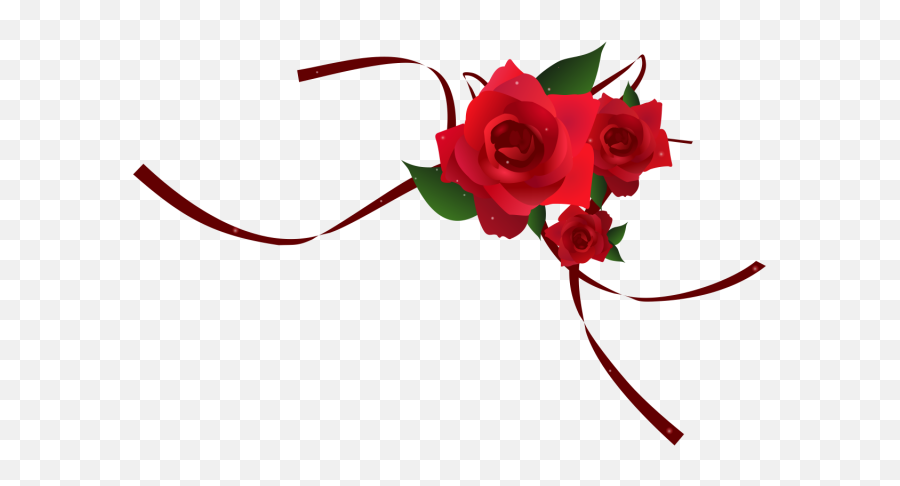 Download Png Red Rose Border Vector - Design Rose Png Border,Rose Border Transparent