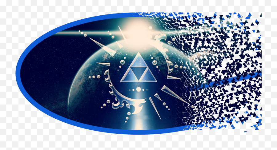 Triforce Zelda Blueandblack Fun - Graphic Design Png,Triforce Transparent Background