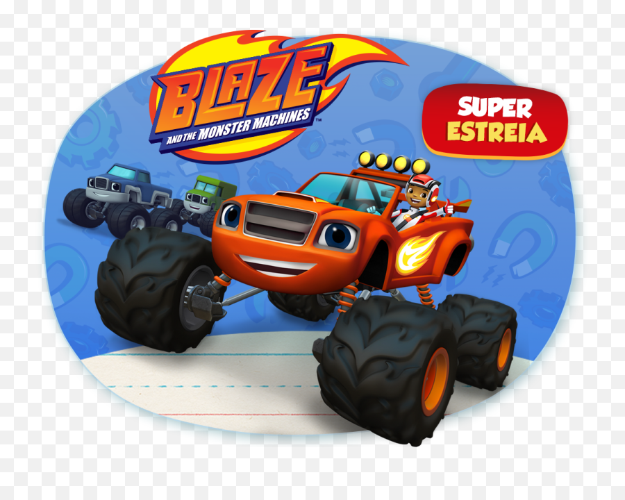 Download Walltastic 44524 Blaze And The - Blaze And The Monster Machines 2014 Png,Blaze And The Monster Machines Png