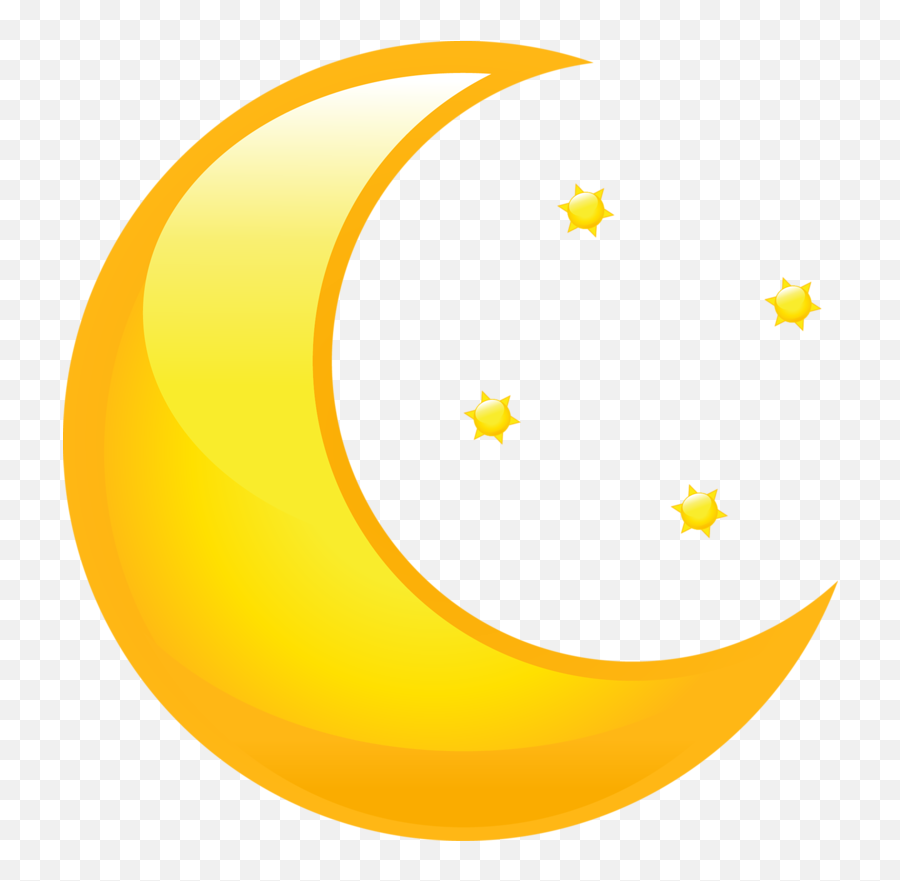 Stars - Moon And Stars Png,Yellow Stars Png