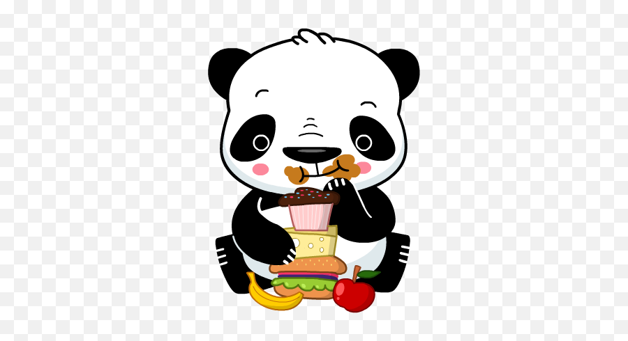 Cartoon Panda Emoji - Kawaii Cute Panda Png,Panda Emoji Png