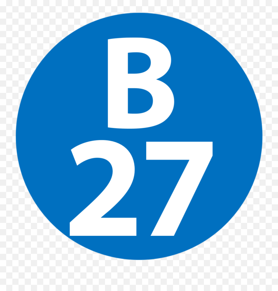 Fileb - 27 Station Numberpng Wikipedia Circle,B Png